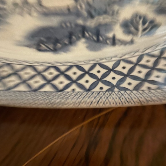 Royal Staffordshire Small Octagonal liberty Pattern/Blue Willow Serving Dish - Picture 3 of 5